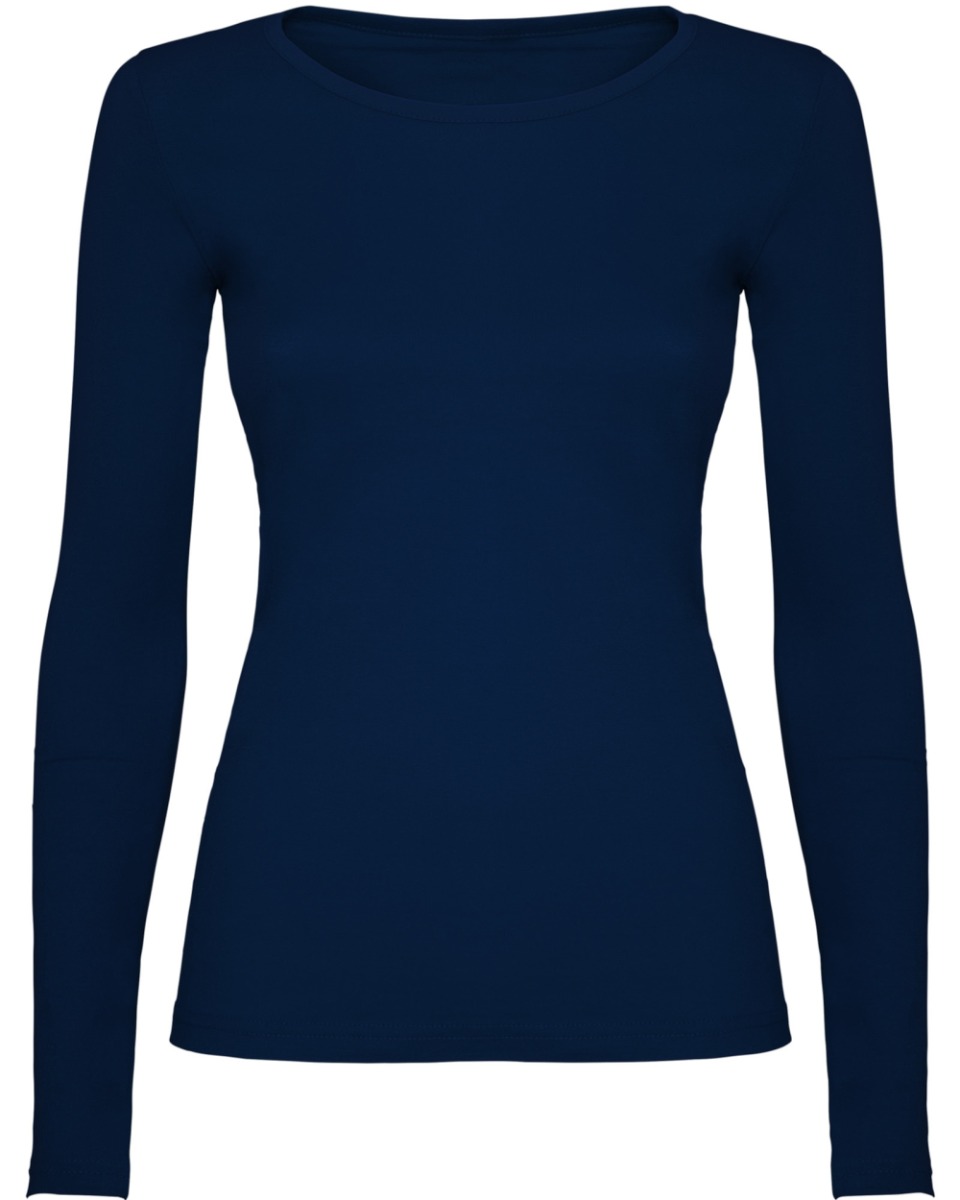 Naiste pikkade varrukatega särk, tumesinine