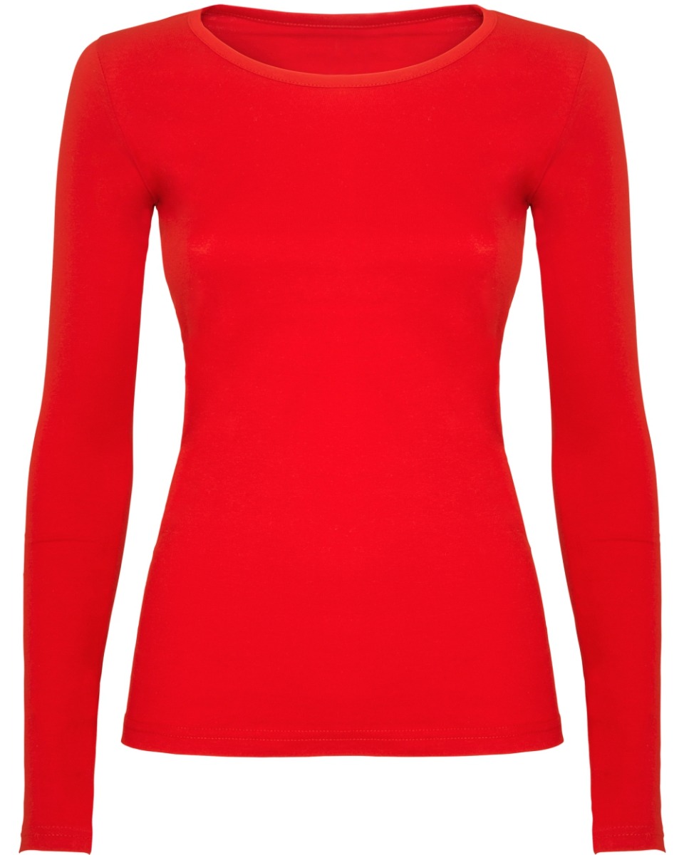 Naiste pikkade varrukatega särk, punane