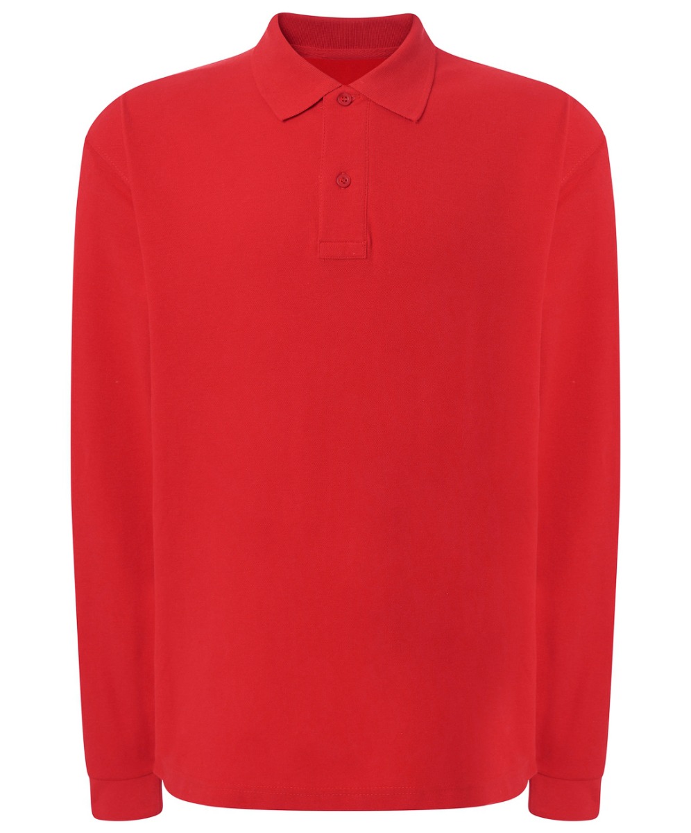 Meeste pikkade varrukatega polosärk, punane